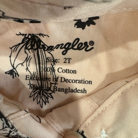 Wrangler Infant Girl's Cactus Long Sleeve - Picture 3 of 5